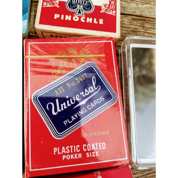 Vintage Lot of 11 Playing Card Decks Bicycle, Hoyle, Advertising NOS - Picture 7 of 11